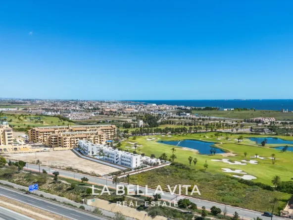 Beautiful Modern Apartments with Sea and Golf Views for sale in Serena Golf, Los Alcázares