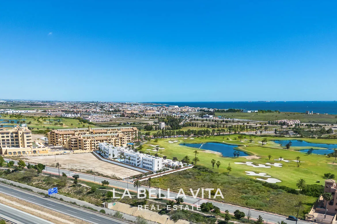 Beautiful Modern Apartments with Sea and Golf Views for sale in Serena Golf, Los Alcázares