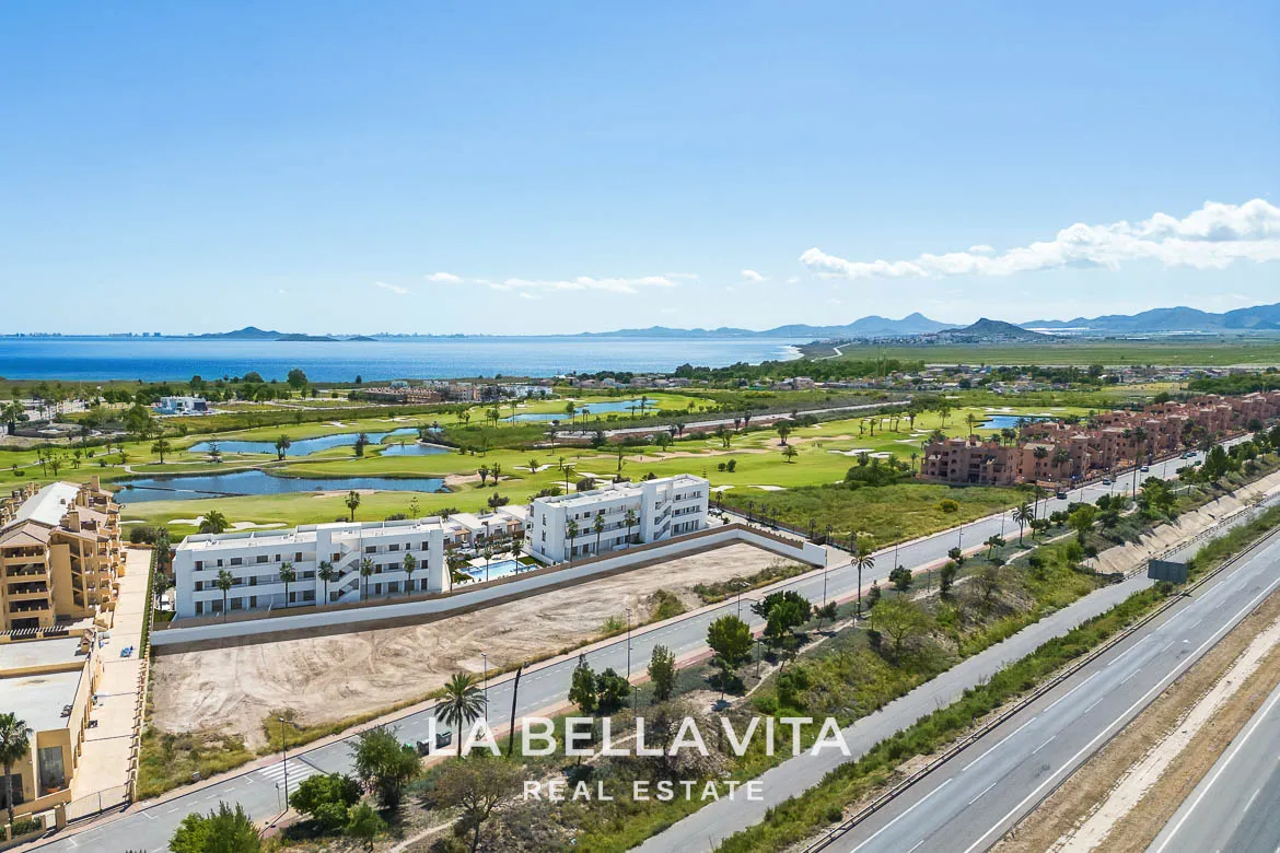 Beautiful Modern Apartments with Sea and Golf Views for sale in Serena Golf, Los Alcázares