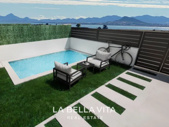 Cheap New Build Villa with private pool for sale in Los Alcazares, Murcia