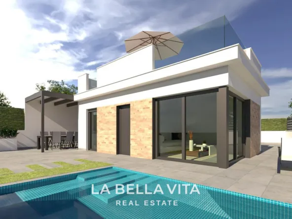 Cheap New Build Villa with private pool for sale in Los Alcazares, Murcia