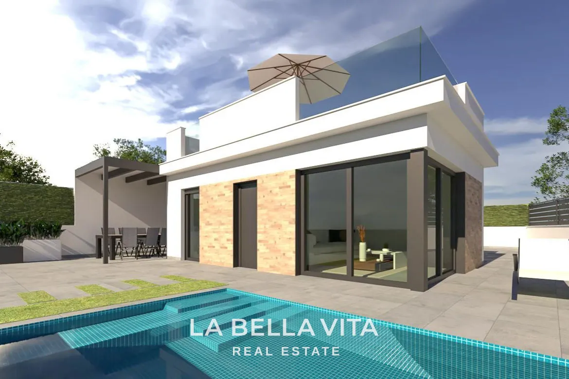Cheap New Build Villa with private pool for sale in Los Alcazares, Murcia