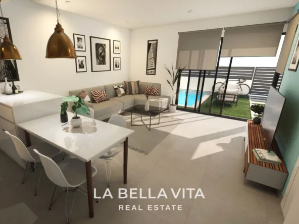 Cheap New Build Villa with private pool for sale in Los Alcazares, Murcia