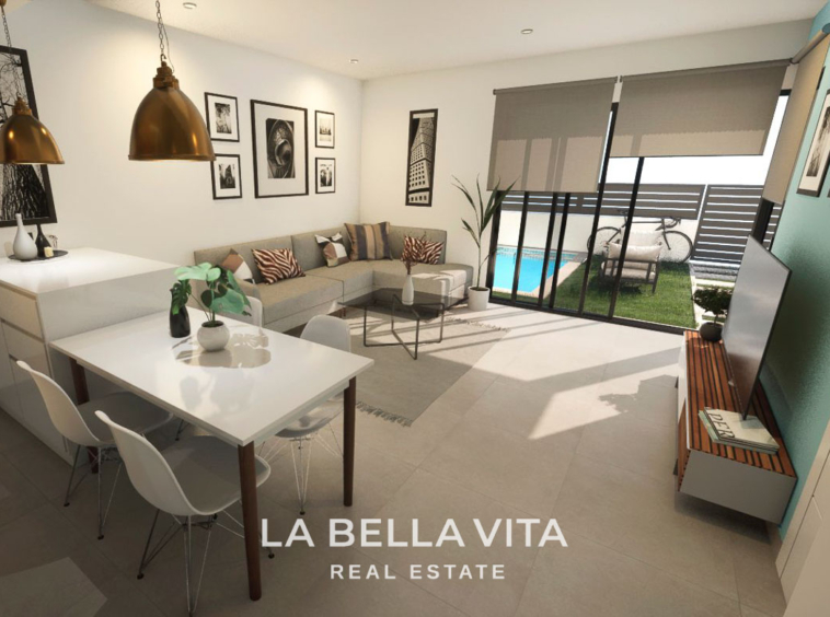 Cheap New Build Villa with private pool for sale in Los Alcazares, Murcia