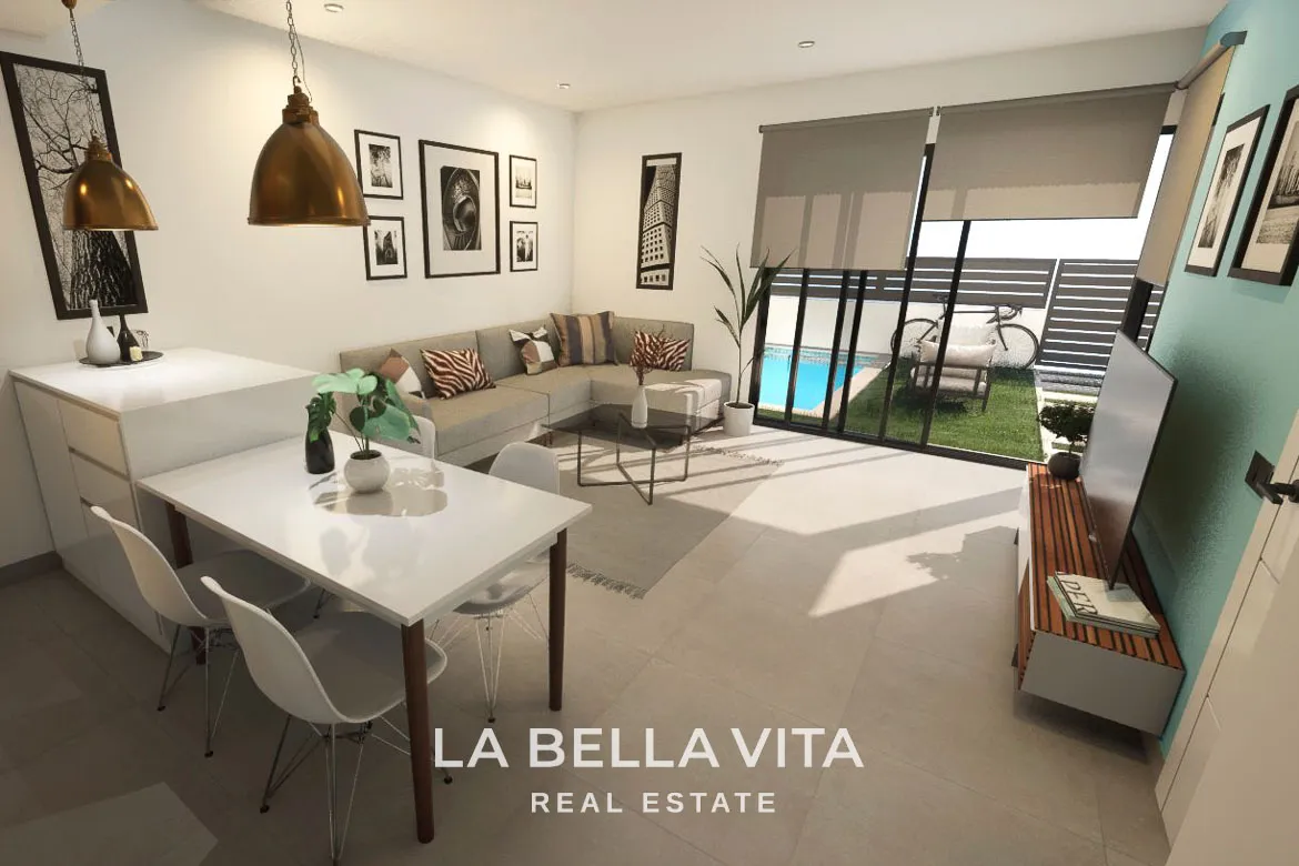 Cheap New Build Villa with private pool for sale in Los Alcazares, Murcia