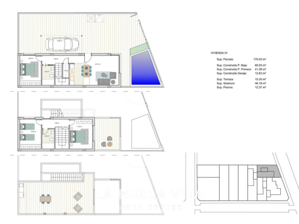 Cheap New Build Villa with private pool for sale in Los Alcazares, Murcia