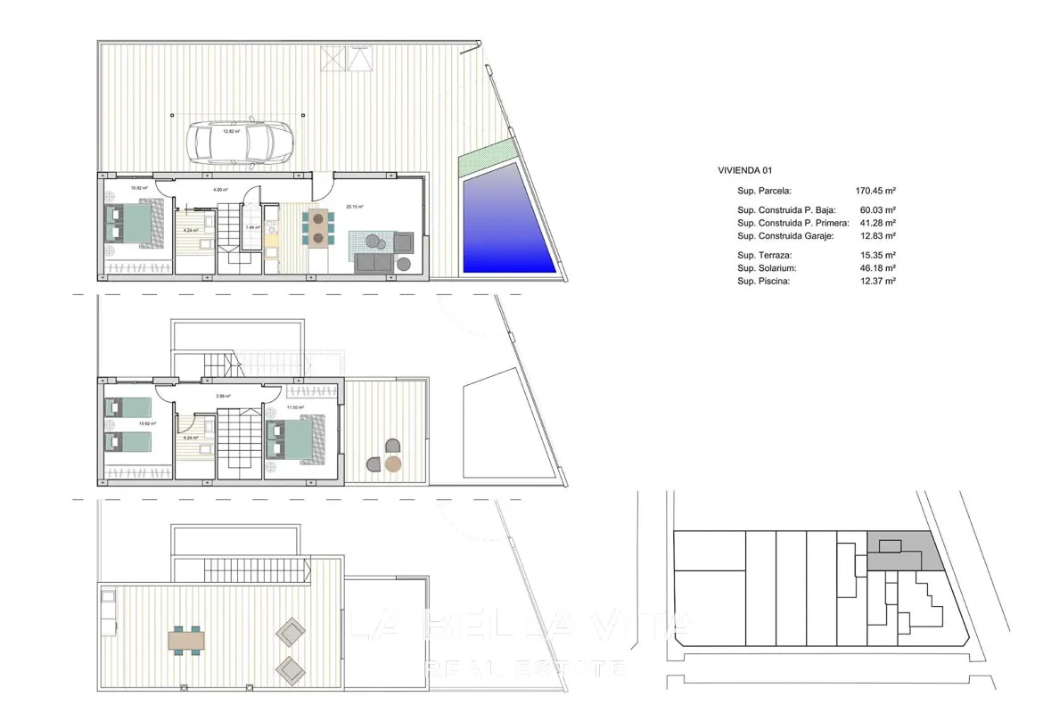 Cheap New Build Villa with private pool for sale in Los Alcazares, Murcia