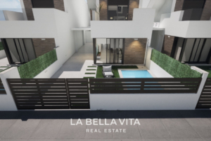 Cheap New Build Villa with private pool for sale in Los Alcazares, Murcia