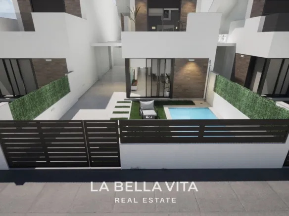 Cheap New Build Villa with private pool for sale in Los Alcazares, Murcia