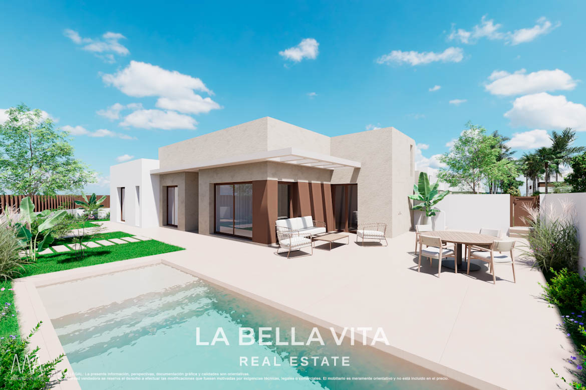 Corner New Build Villa for Sale in Serena Golf, Los Alcázares – With Private Pool and Large Plot