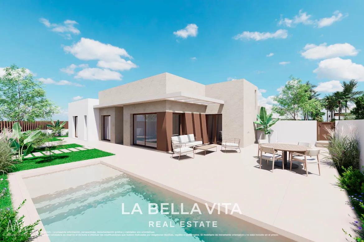 Corner New Build Villa for Sale in Serena Golf, Los Alcázares – With Private Pool and Large Plot
