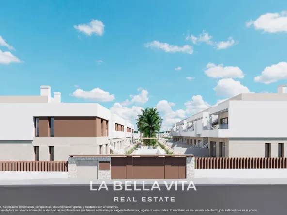 New Build Bungalow-Type Apartments for sale in Serena Golf, Los Alcázares ground and top floor