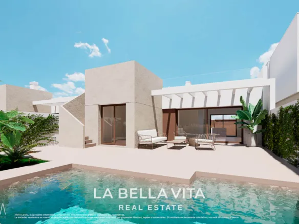 One-Storey New Build Villa for Sale in Serena Golf, Los Alcázares – With Private Pool and Solarium