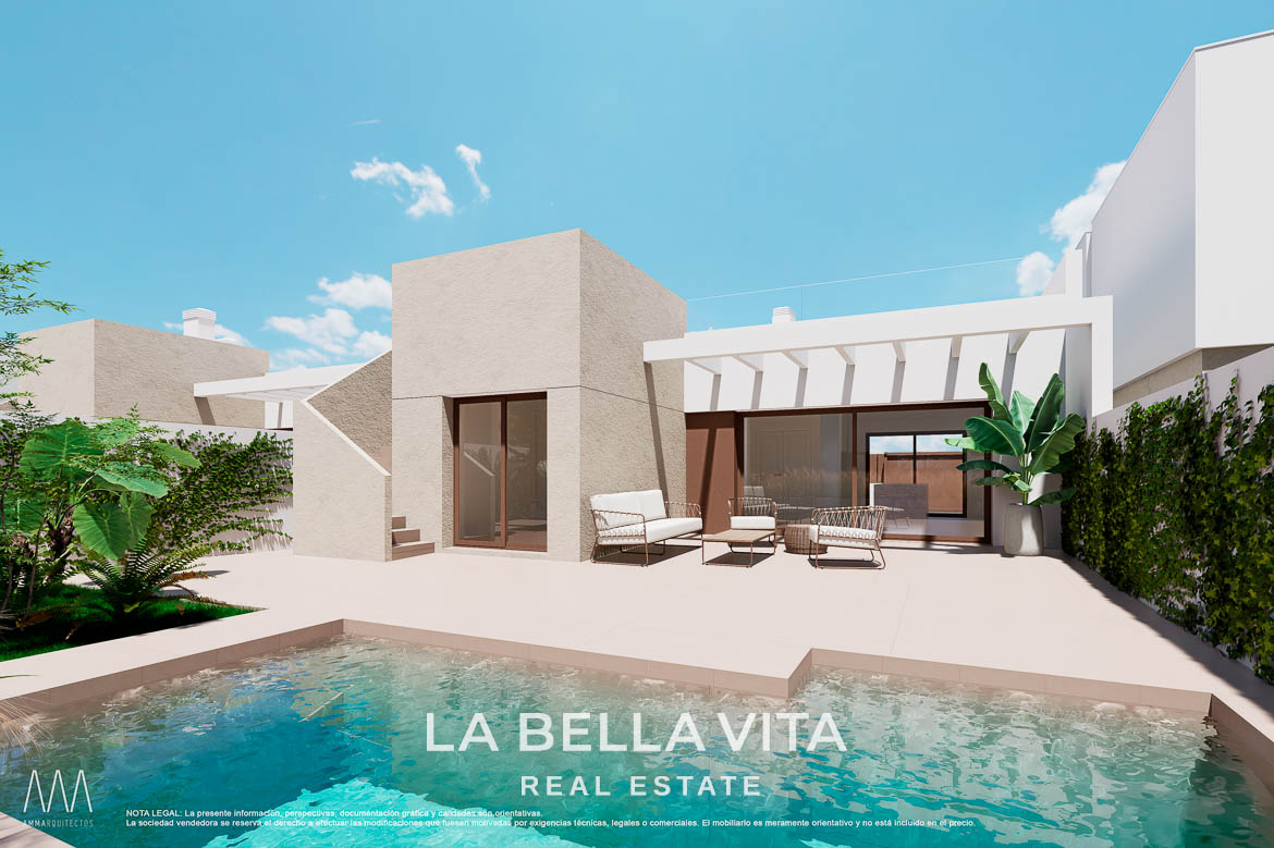 One-Storey New Build Villa for Sale in Serena Golf, Los Alcázares – With Private Pool and Solarium