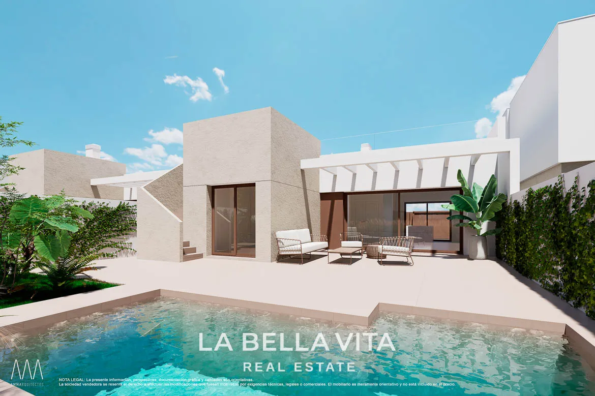 One-Storey New Build Villa for Sale in Serena Golf, Los Alcázares – With Private Pool and Solarium