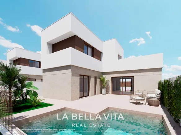 Two-Storey New Build Villa for Sale in Serena Golf, Los Alcázares – With Private Pool and Terrace