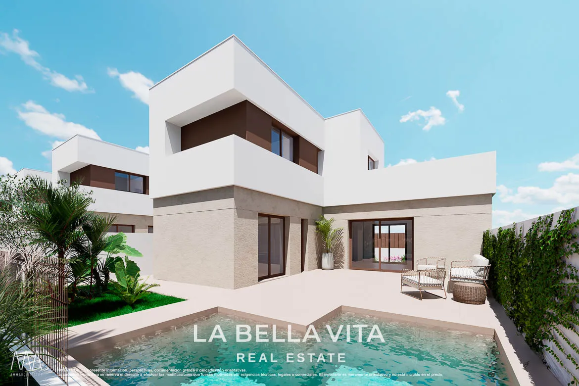 Two-Storey New Build Villa for Sale in Serena Golf, Los Alcázares – With Private Pool and Terrace