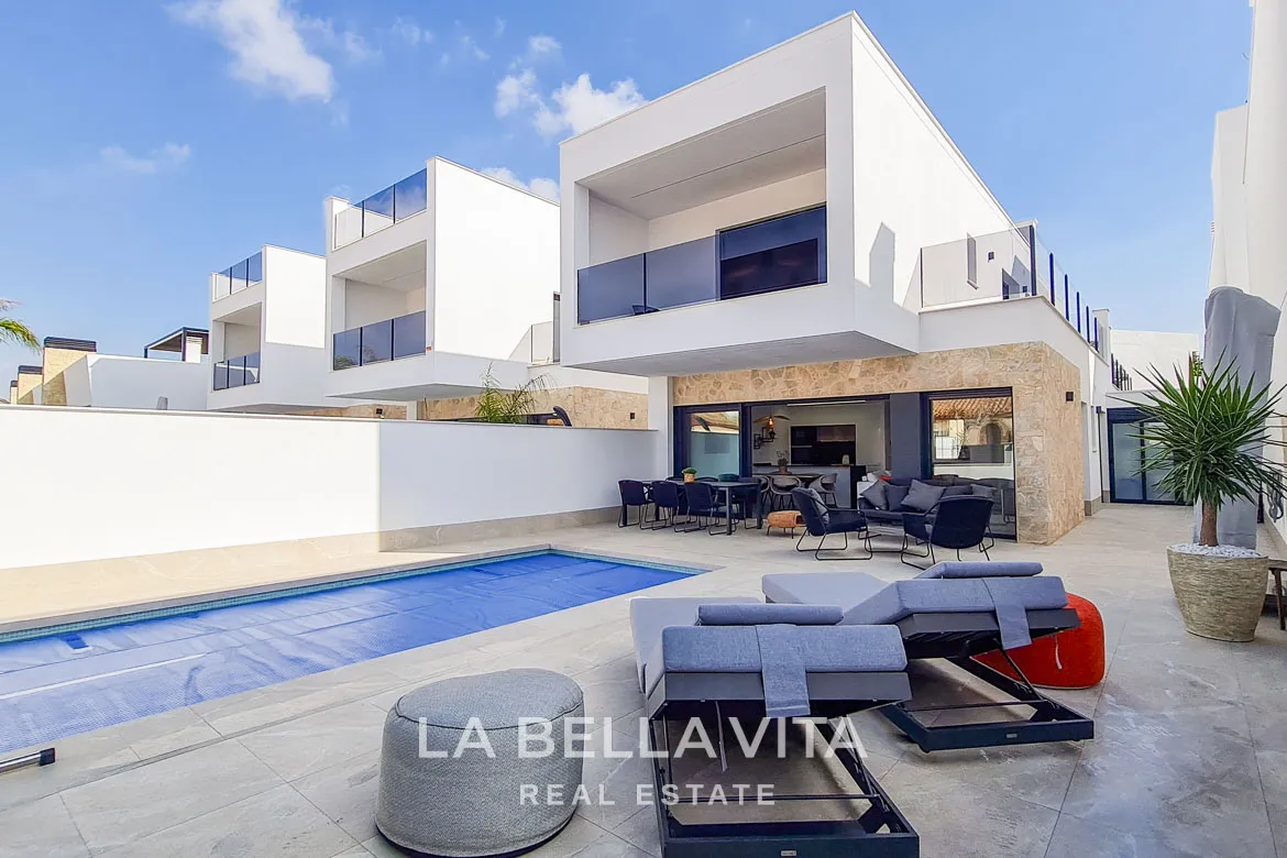 Beautiful New Build Villas with private pool for sale in San Pedro del Pinatar, Costa Calida