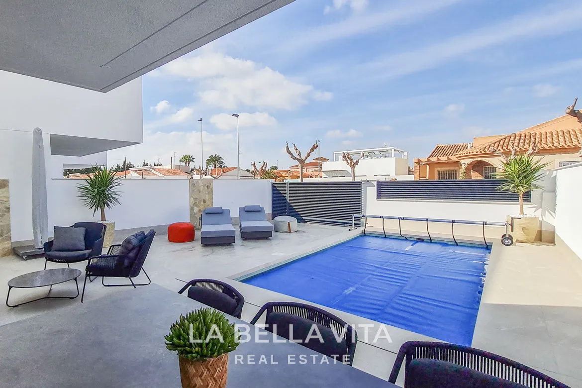 Beautiful New Build Villas with private pool for sale in San Pedro del Pinatar, Costa Calida