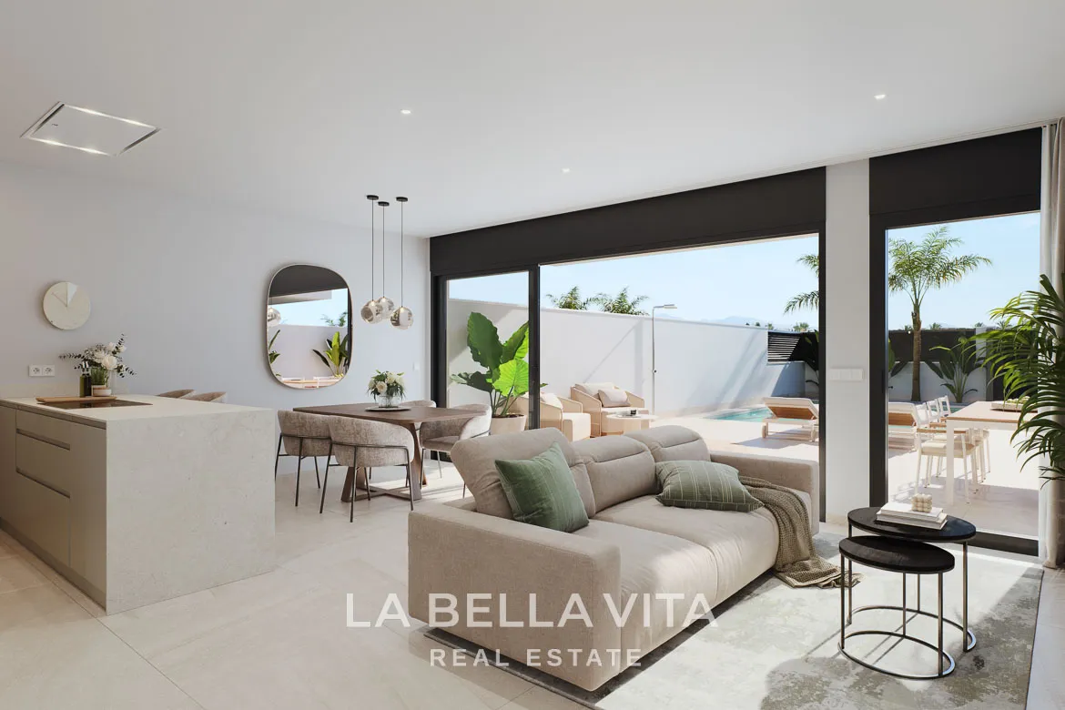 Beautiful New Build Villas with private pool for sale in San Pedro del Pinatar, Costa Calida