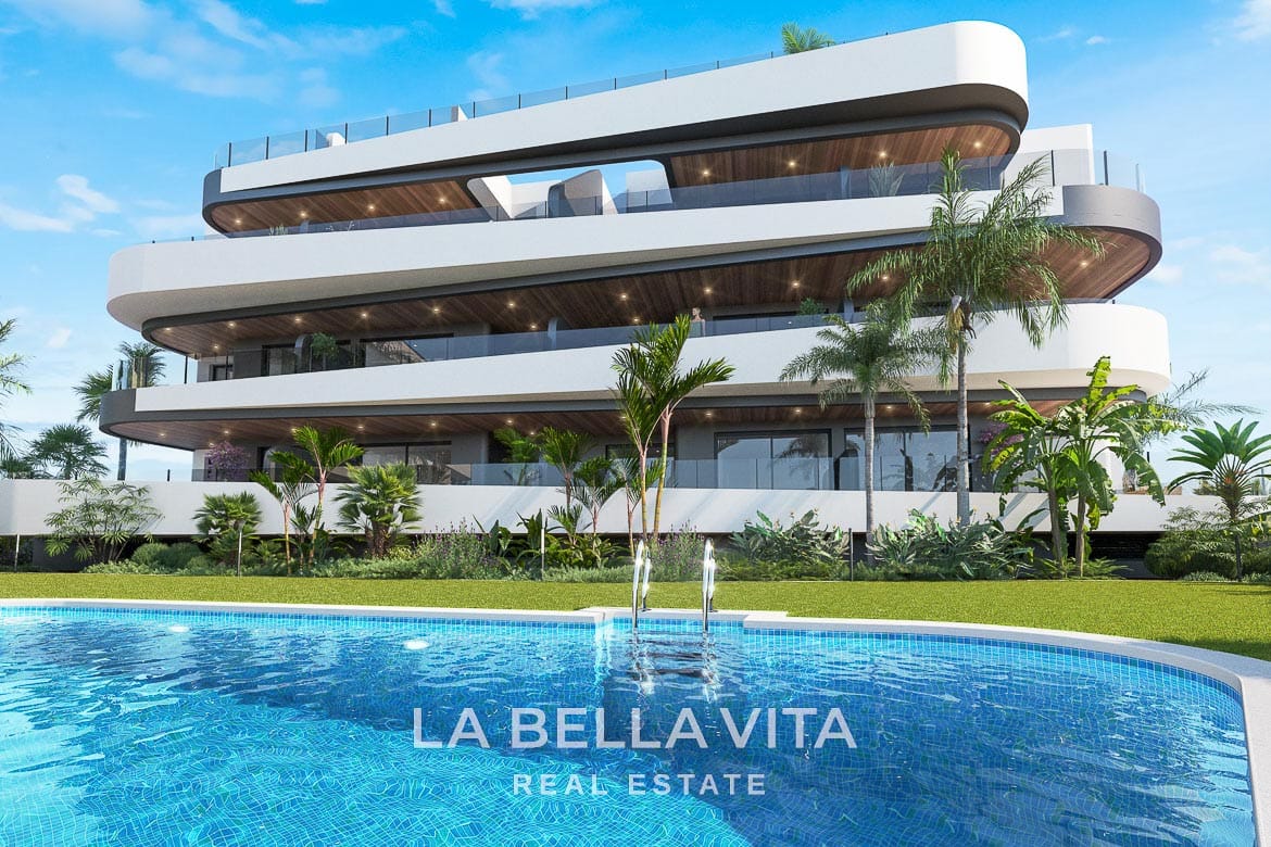 New-Build-Apartments-for-sale-in-Los-Alcazares-Serena-Golf views New Build 2-bedroom Luxury Apartments for sale in Los Alcazares – Frontline Serena Golf Sea Views