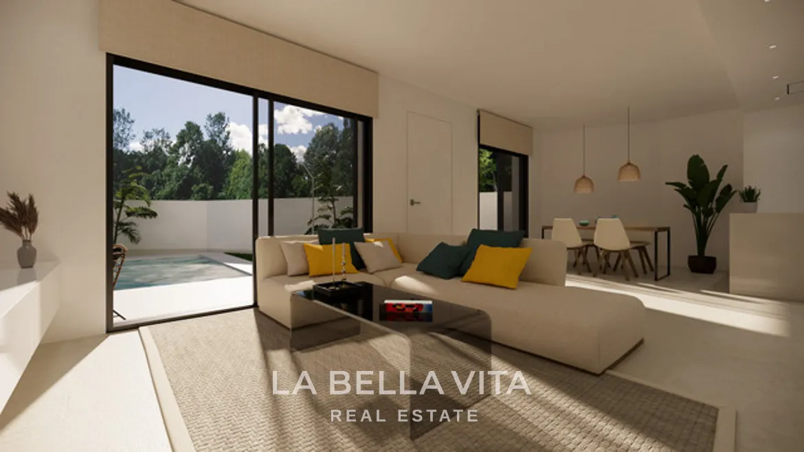 New Build Corner Villas for sale in San Fulgencio, Alicante – South-Facing, Modern with Private Pools