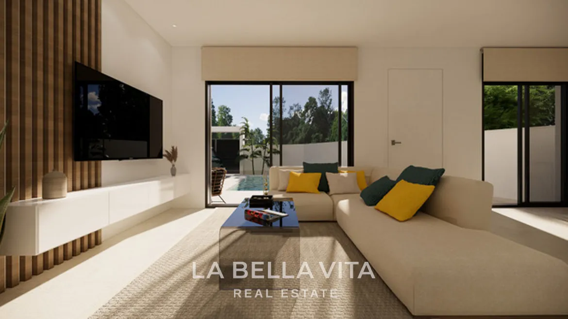 New Build Corner Villas for sale in San Fulgencio, Alicante – South-Facing, Modern with Private Pools