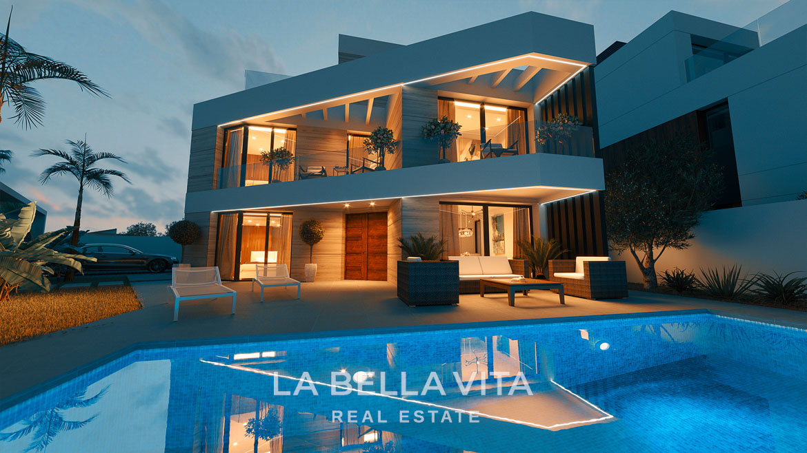 New Build Key Ready Villa with private pool for sale in Aguas Nuevas, Torrevieja