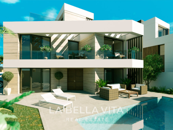 New Build Key Ready Villa with private pool for sale in Aguas Nuevas, Torrevieja