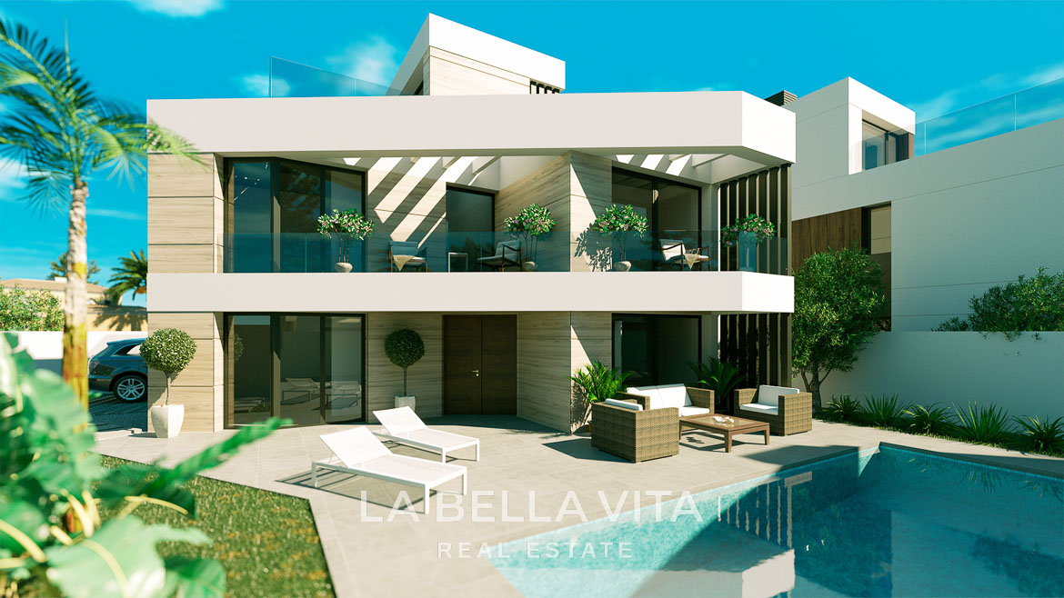 New Build Key Ready Villa with private pool for sale in Aguas Nuevas, Torrevieja