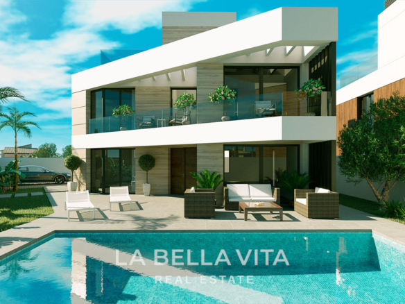 New Build Key Ready Villa with private pool for sale in Aguas Nuevas, Torrevieja