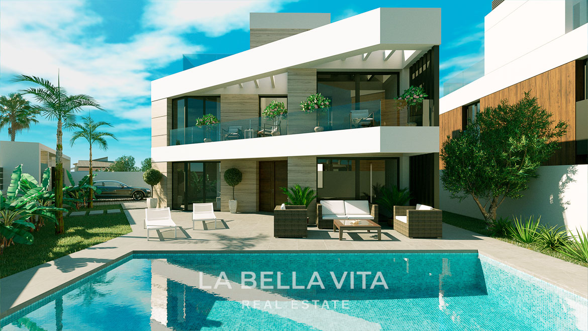 New Build Key Ready Villa with private pool for sale in Aguas Nuevas, Torrevieja