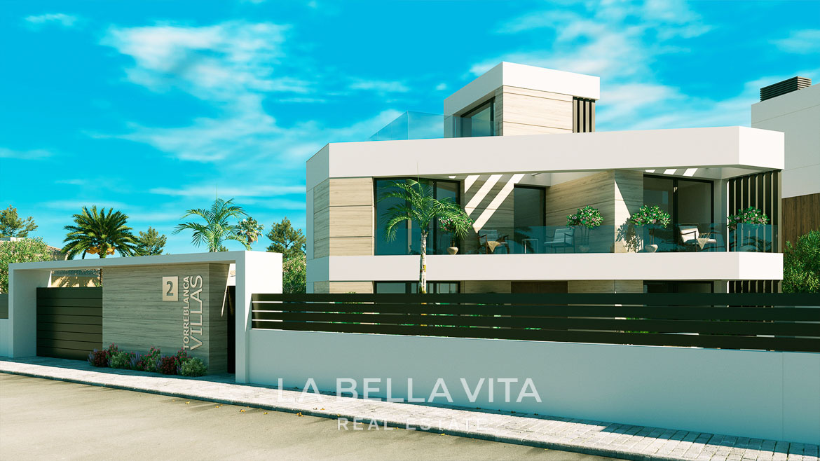 New Build Key Ready Villa with private pool for sale in Aguas Nuevas, Torrevieja