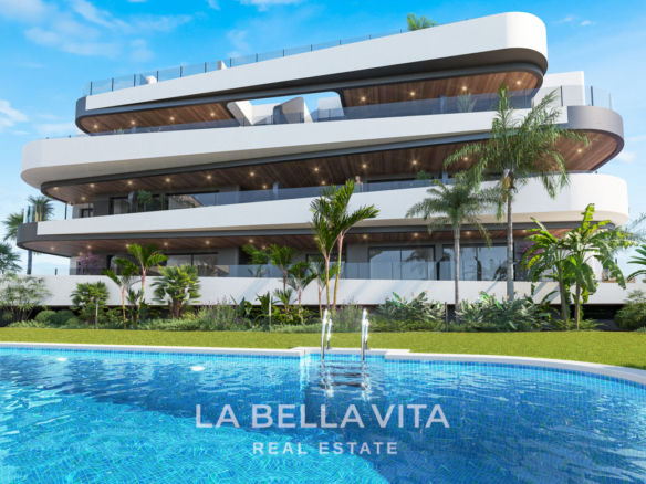 New Build Luxury Apartments for Sale in Los Alcázares – Frontline Serena Golf & Sea Views