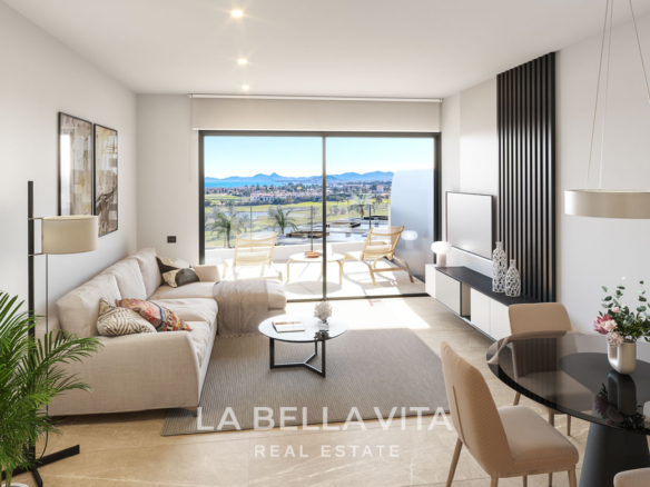 New Build Luxury Apartments for Sale in Los Alcázares – Frontline Serena Golf & Sea Views