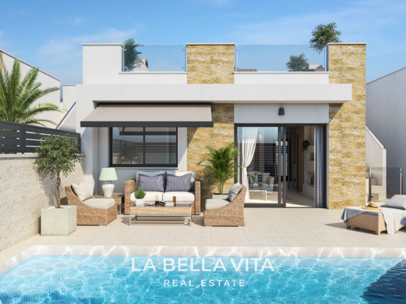 New Build Villas for sale in La Marina Oasis – Modern One-Storey Homes with Private Pool
