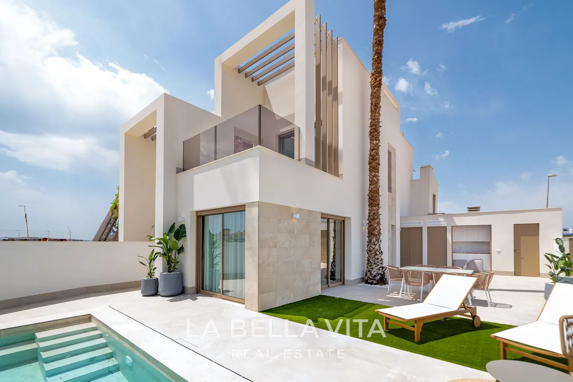 New Build Semi-Detached Properties with private pools for sale in Lo Marabu, Ciudad Quesada, Alicante, Spain