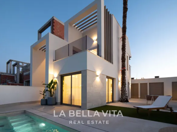 New Build Semi-Detached Properties with private pools for sale in Lo Marabu, Ciudad Quesada, Alicante, Spain