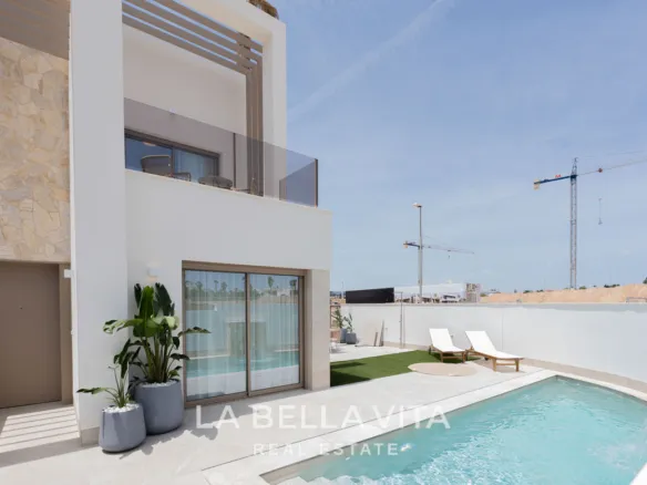 New Build Semi-Detached Properties with private pools for sale in Lo Marabu, Ciudad Quesada, Alicante, Spain