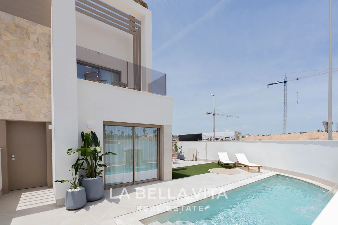 New Build Semi-Detached Properties with private pools for sale in Lo Marabu, Ciudad Quesada, Alicante, Spain
