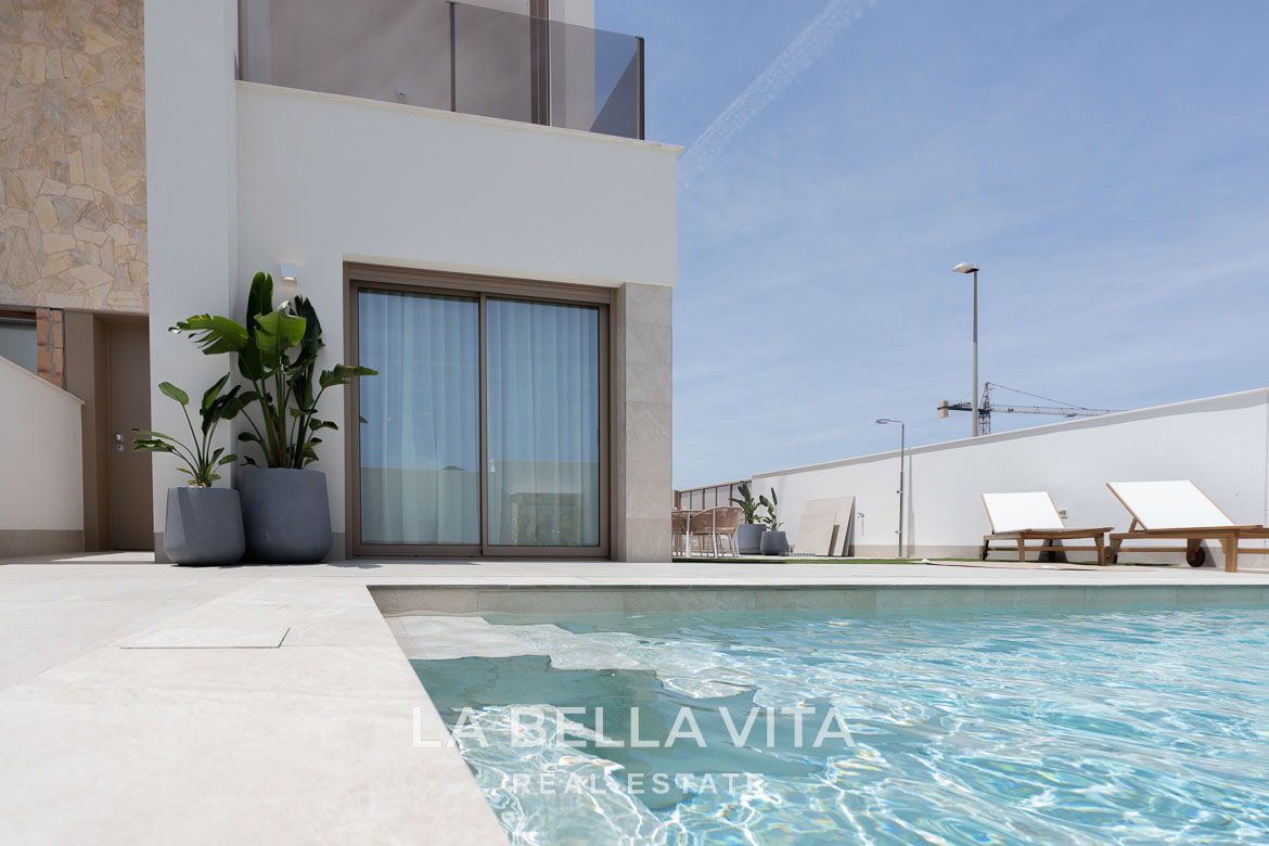 New Build Semi-Detached Properties with private pools for sale in Lo Marabu, Ciudad Quesada, Alicante, Spain