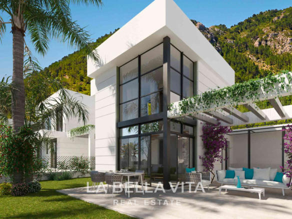 New Build Villas for Sale in Polop Hills with Sea Views, Basement & Two Floors