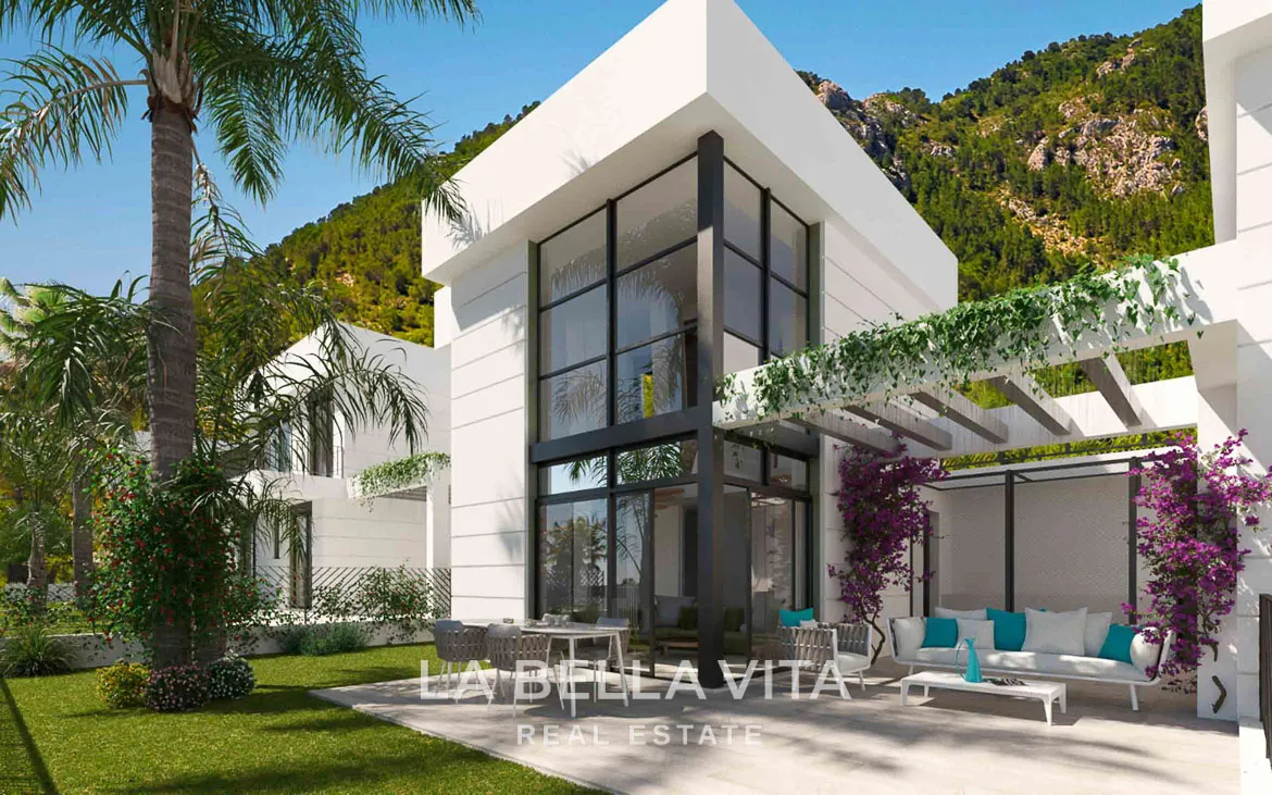 New Build Villas for Sale in Polop Hills with Sea Views, Basement & Two Floors