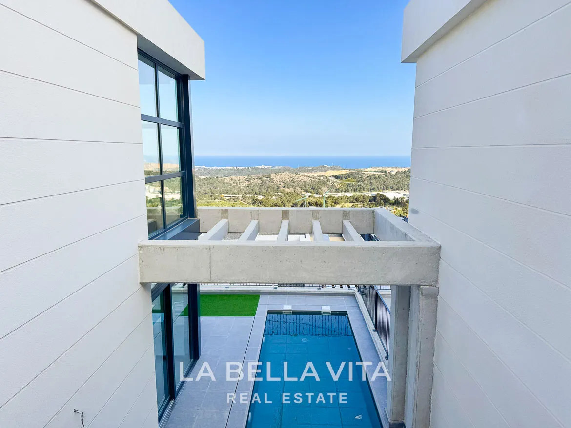 New Build Villas for Sale in Polop Hills with Sea Views, Basement & Two Floors