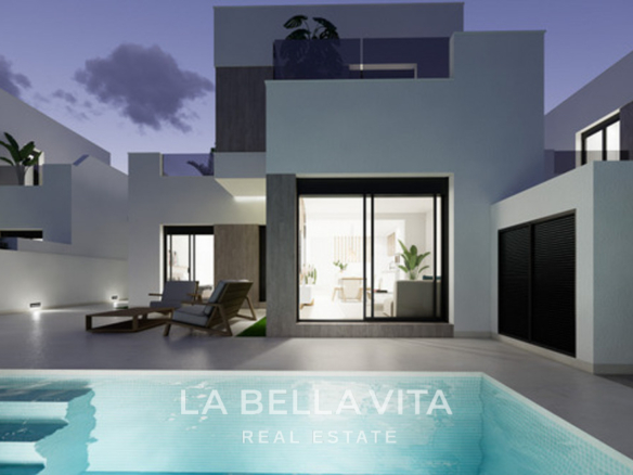 New Build Villas for sale in San Fulgencio, Alicante – South-Facing & Modern with Private Pools