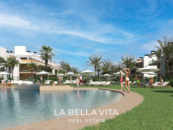 New Frontline Golf Apartments for sale in Serena Golf, Los Alcázares