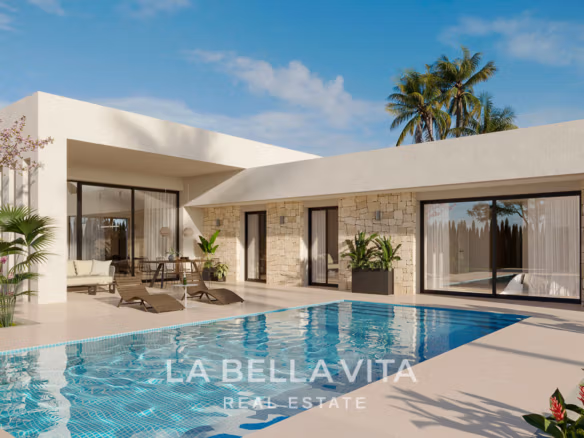 Custom Modern Villas with Land for sale in Aspe and surroundings, Alicante Inland