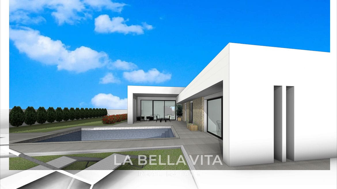 Custom Modern Villas with Land for sale in Aspe and surroundings, Alicante Inland