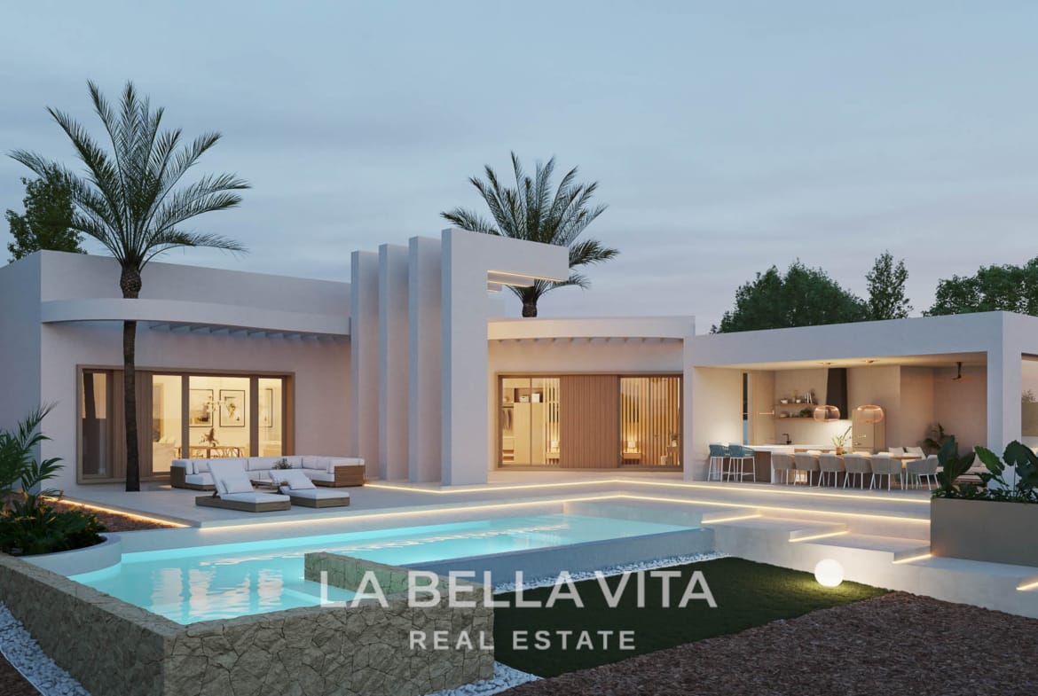 Iconic New Build Villa for sale on 10,078 m² of Land in La Finca Golf, Algorfa – With Private Pool and Garage