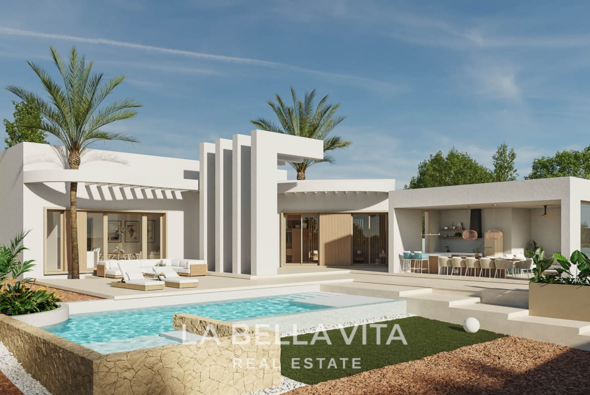 Iconic New Build Villa for sale on 10,078 m² of Land in La Finca Golf, Algorfa – With Private Pool and Garage